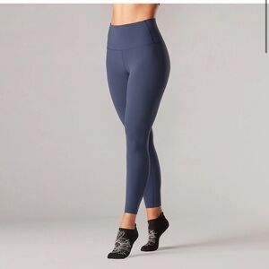 TaviSculpt® High Waisted 7/8 Leggings in Navy Blue Sz XL